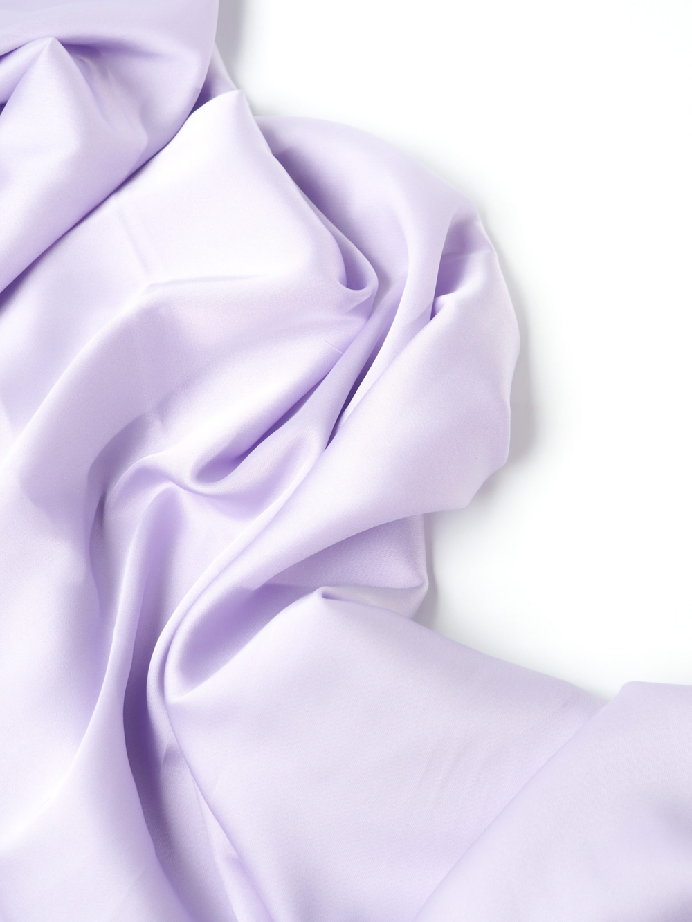 Шелк армани лавандовый глянцевый плотность 90 г/м2 метражом