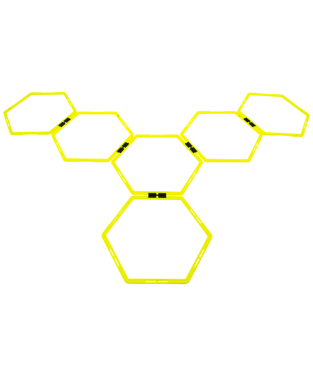 Набор шестиугольных напольных обручей Agility Hoops JA-216, 6 шт.