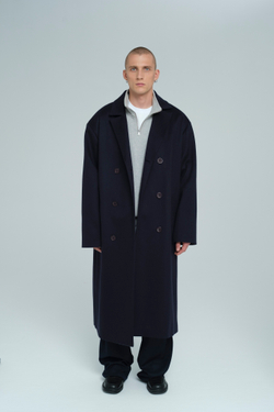 Пальто из шерсти и кашемира | blue