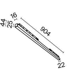 Трековый светильник Technical TR030-4-30WTW-DD-B