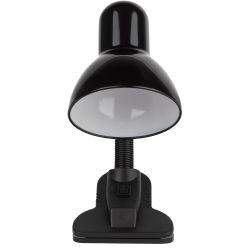Настольный светильник ЭРА N-102-E27-40W-BK на прищепке черный матовый