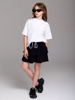 Черные юбка-шорты спортивная для девочки