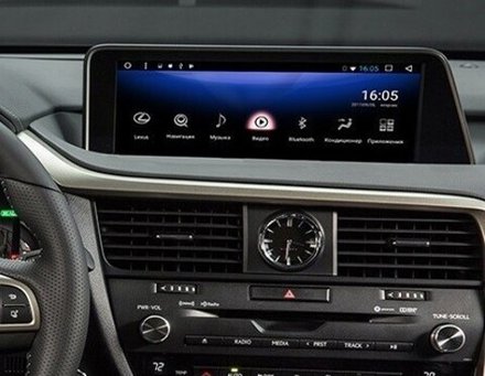 Мультимедиа блок для Lexus RX 2015-2019 (штатный экран 12.3") - Carmedia BNR-16LXQI Android 10, 8Гб-128Гб, 4G SIM-слот, CarPlay, сенсорная панель в комплекте