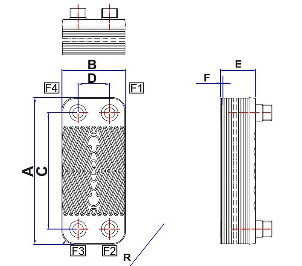 Паяный теплообменник ТТ50C-50H