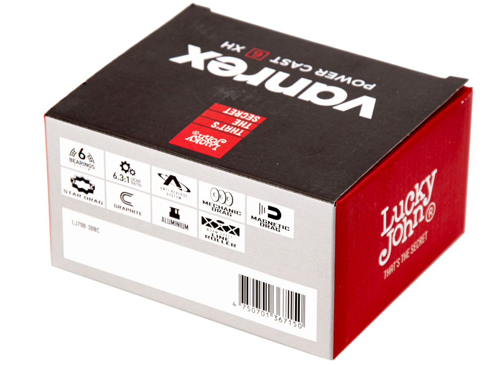 Катушка мультипликаторная Lucky John Vanrex Power Cast 6XH