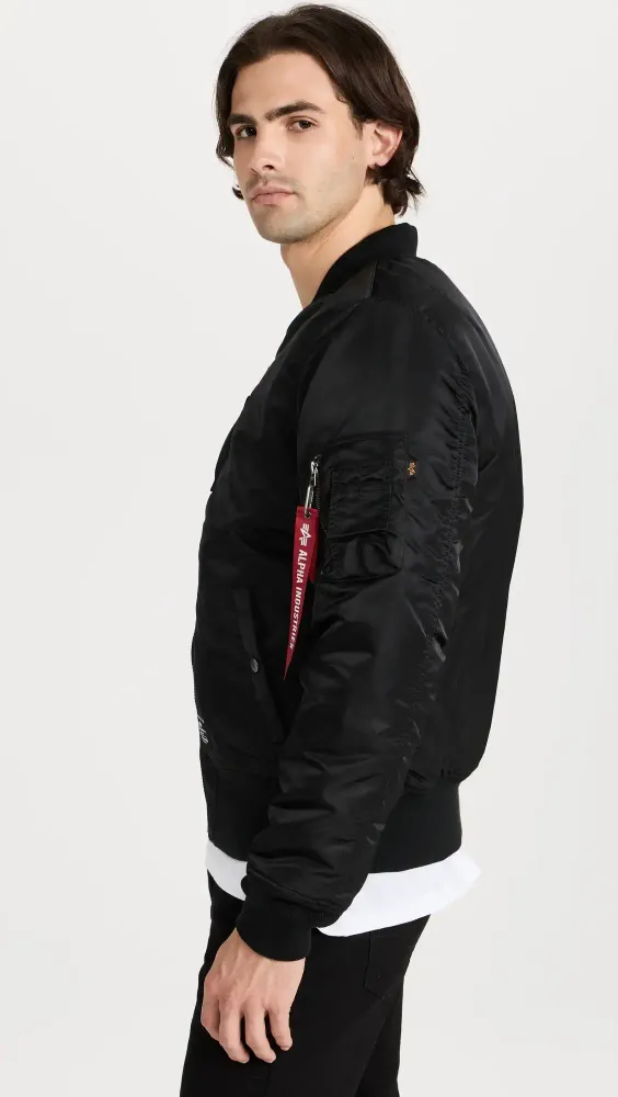 Бомбер Alpha Industries MA-1 Mod Black
