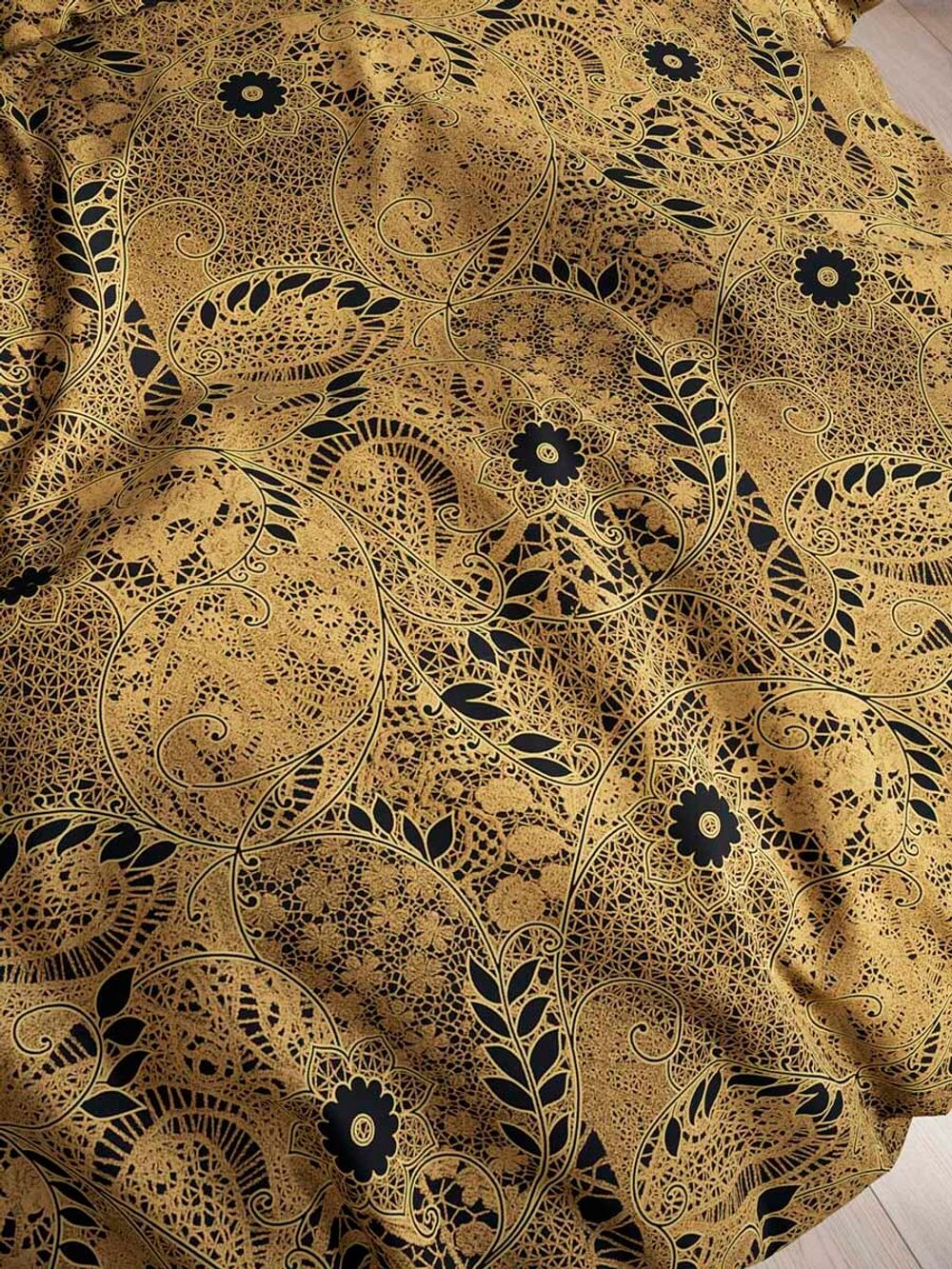 Пододеяльник сатин Milky Garden "Кружево" 2-спальный на молнии 175x215 см