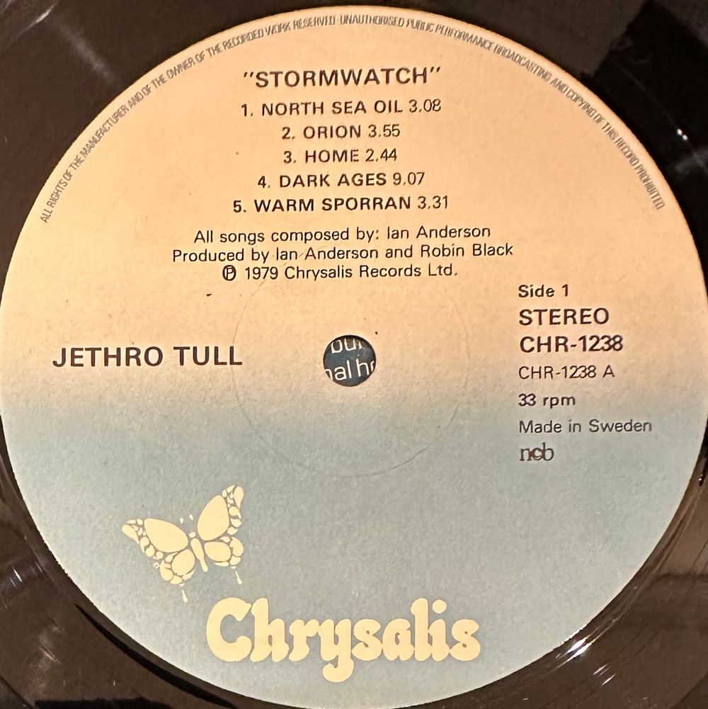 Jethro Tull - Stormwatch (Швеция 1979г.)