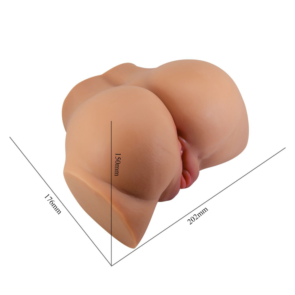 Мастурбатор‑полуторс Baile Emilia с вибрацией, 20,2 см