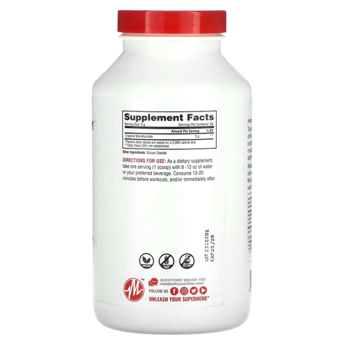 Metabolic Nutrition, Креатин, без добавок, 300 г (10,58 унции)