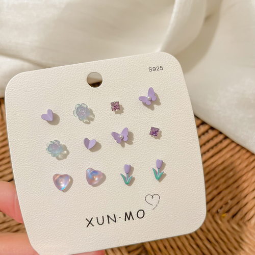 Набор сережек "Lavandula"