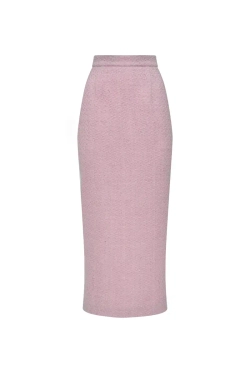 Юбка-карандаш миди розовая