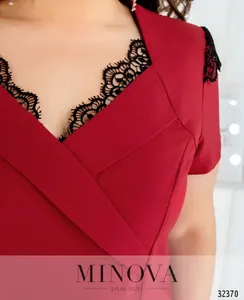 Платье 363-красный Minova