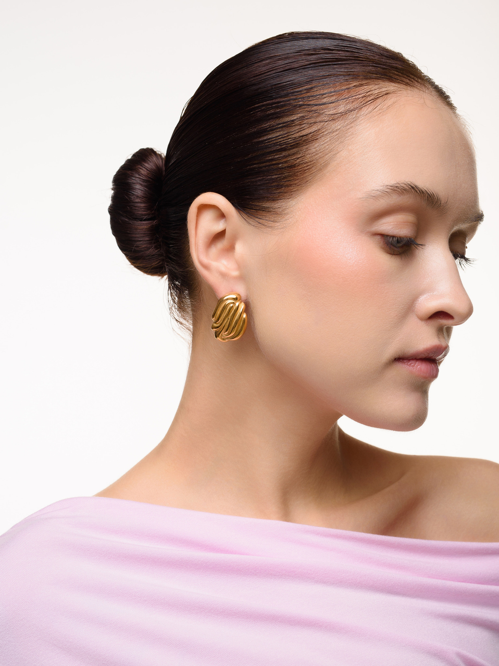 Пусеты"Rich Line" Gold