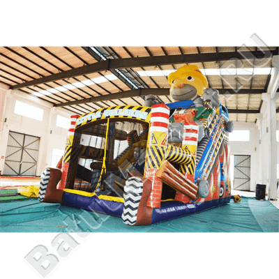 Коммерческий надувной батут "Большой строитель"