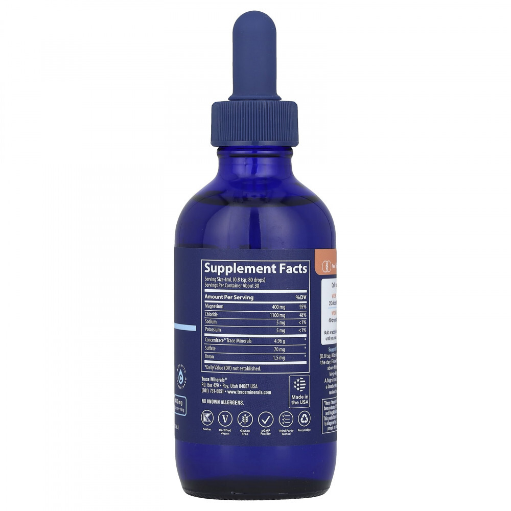Trace Minerals Mega-Mag 400 mg 118 ml , Магний