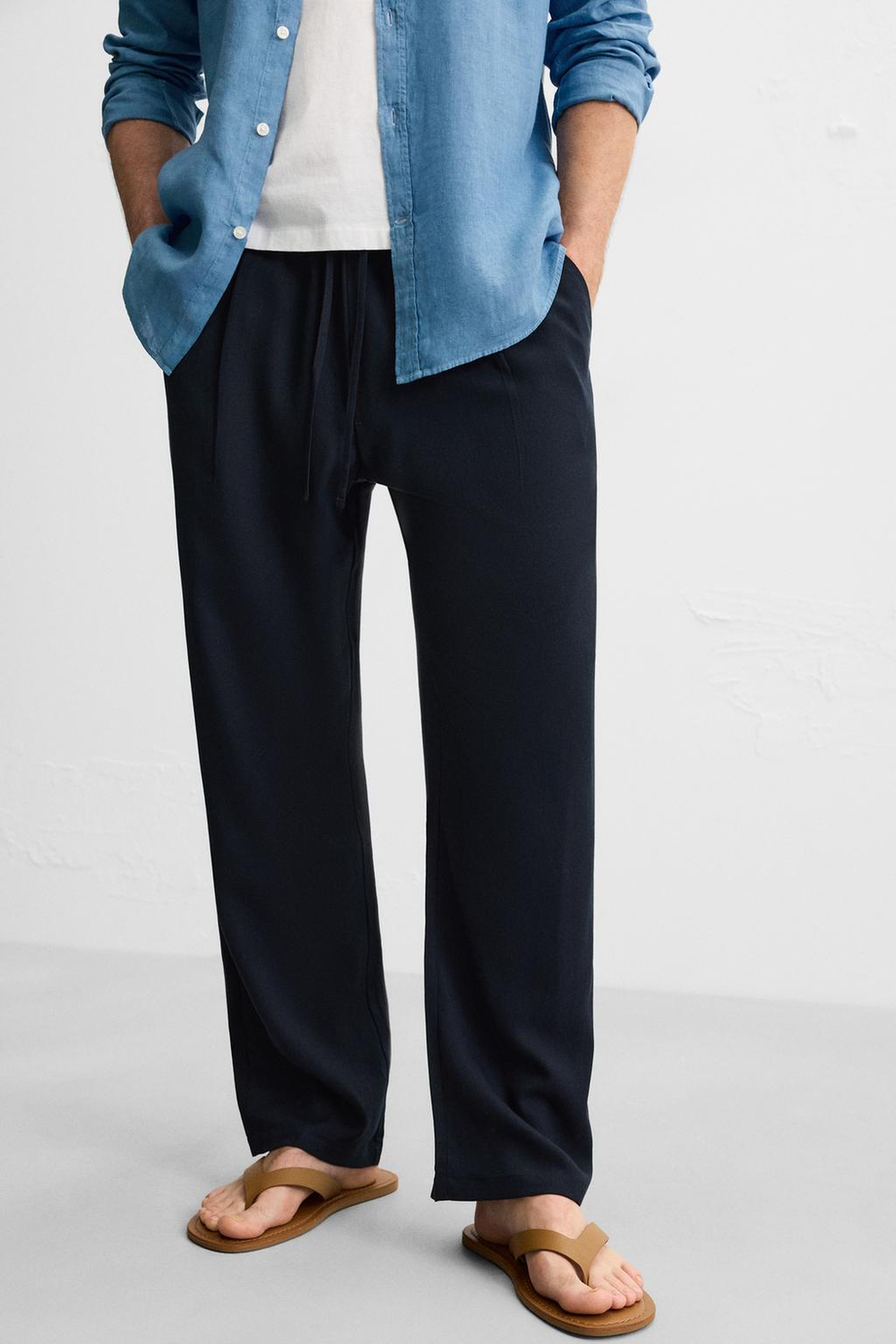 Брюки relaxed fit из лиоцелла