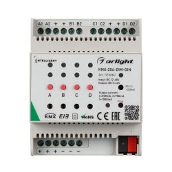 INTELLIGENT ARLIGHT Диммер KNX-204-DIM-DIN (12-48V, 8x0.35/4x0.7/2x1A) (IARL, IP20 Пластик, 2 года) 025660