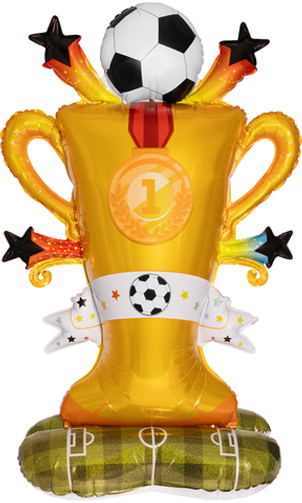 Шар 3D (59''/150 см) Фигура на подставке, Кубок Чемпиона, Футбол, 1 шт.