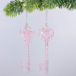 Подвеска "Волшебная тайна" 5*15 см, Розовый (Серпантин)