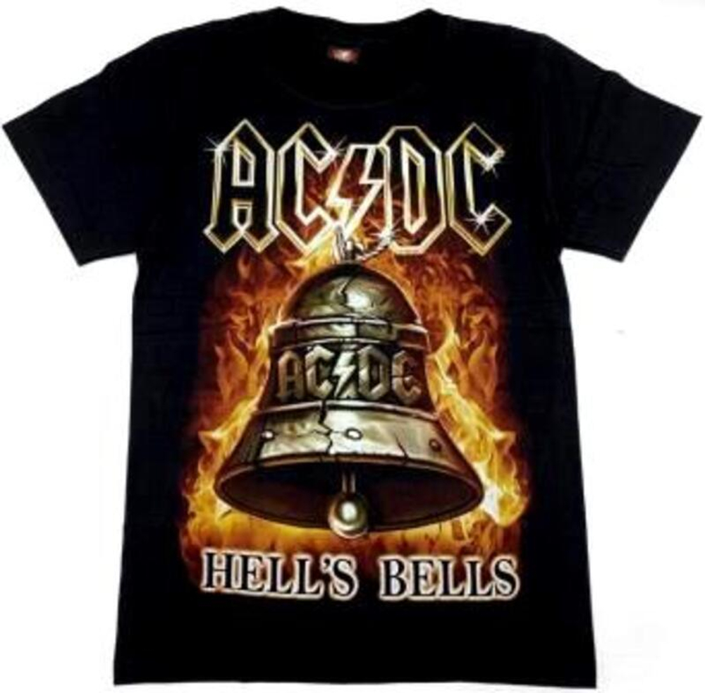 Футболка хлопок шелкография. TDM0378 AC/DC hells bells...XL