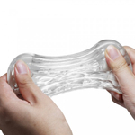 Мастурбатор с текстурированным каналом Cory прозрачный