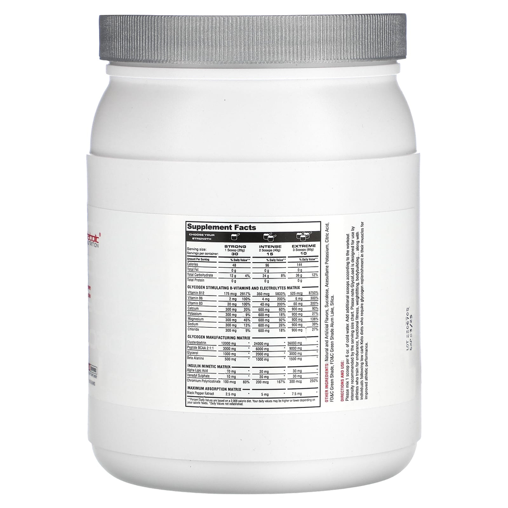 Metabolic Nutrition, GlycoLoad, зеленое яблоко, 600 г