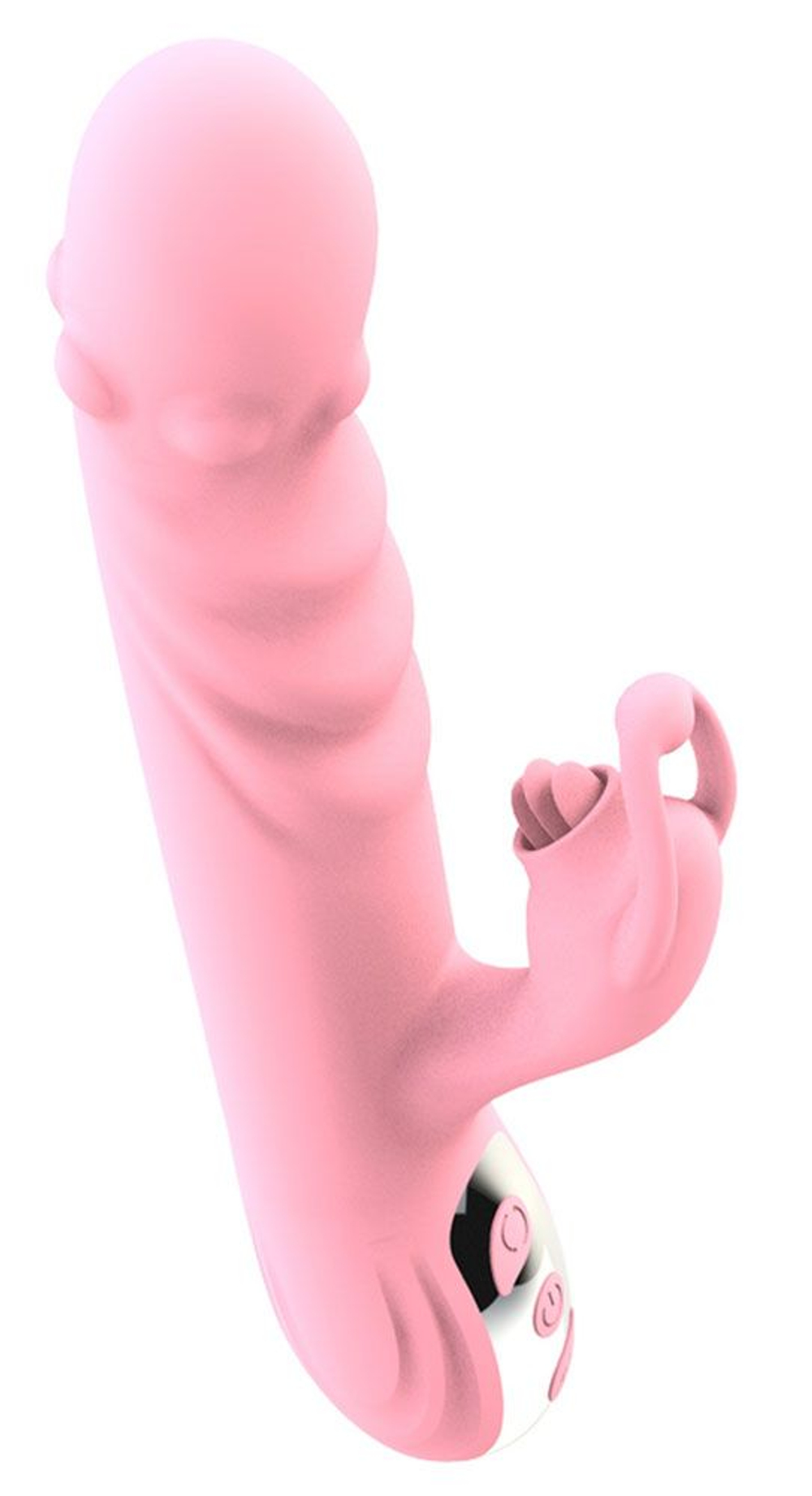 Розовый вибратор-кролик Ava - 21,9 см. (Цвет: розовый)