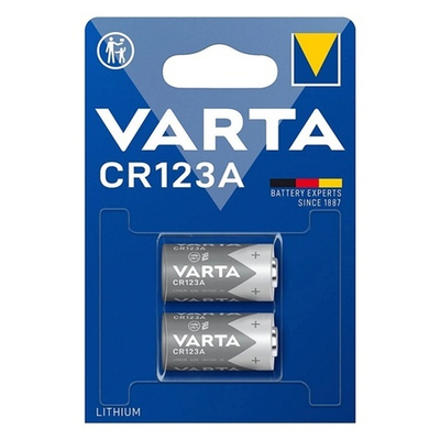 Батарейка Varta Lithium Cylindrical CR123A/CR17345 , 1430 mAh , ( 2 ) шт. в блистере, 06205301402