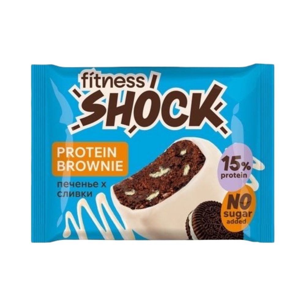 Бисквит глазированный FitnesShock брауни с аром.печ. 50гр