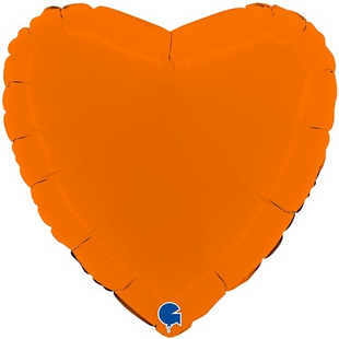 Сердце 18" Оранжевый пастель / Matte Orange Gr