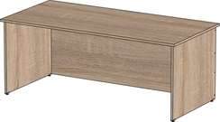 Стол руководителя основной Стандарт Про дуб сонома