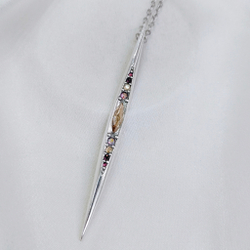 "Бену" кулон в серебряном покрытии из коллекции "Тату" от Jenavi  с замком карабин