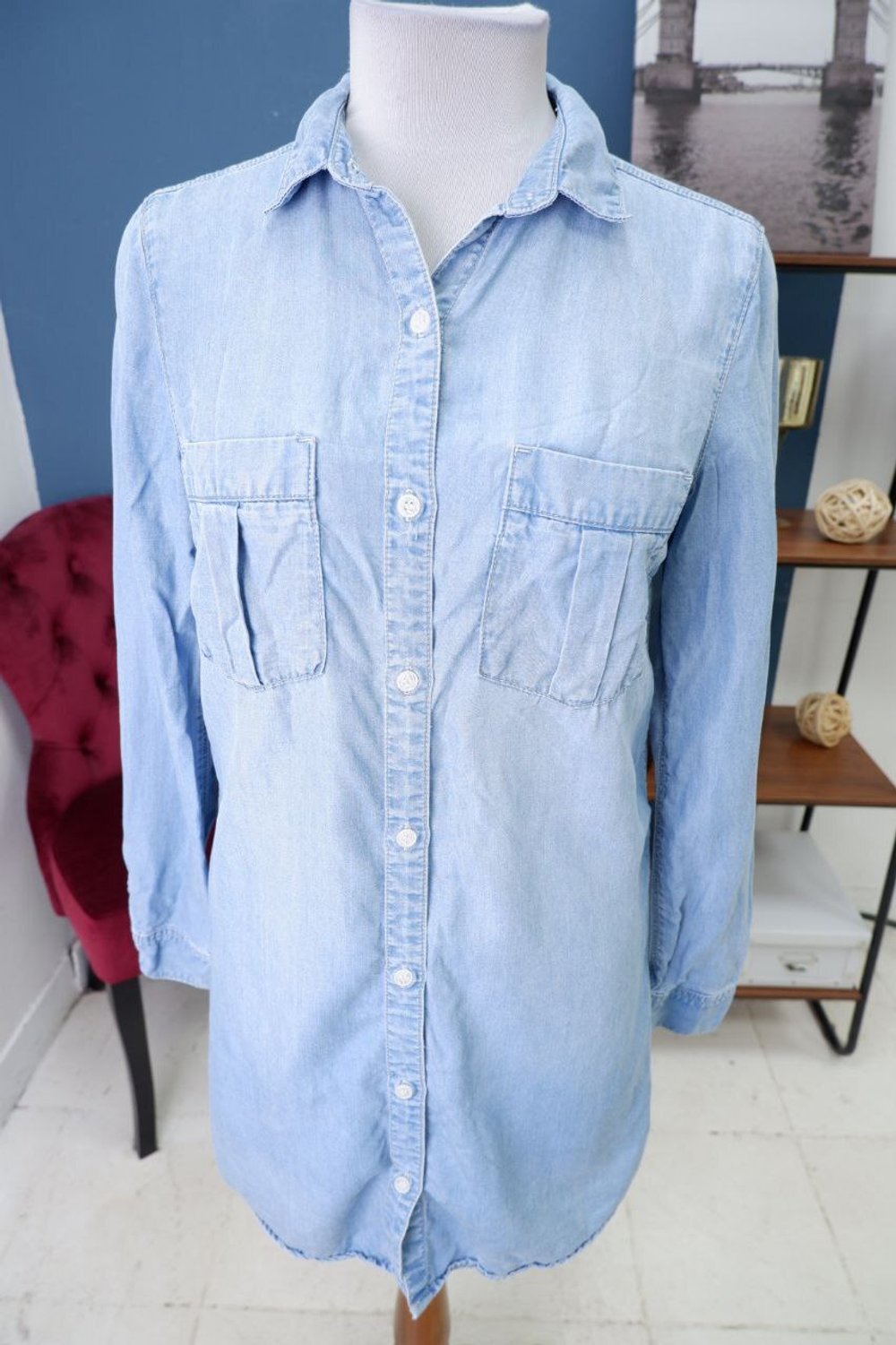 Рубашка Denim джинсовая 42 размер