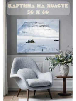 Картина на стену 40 X 50 Снежные горы