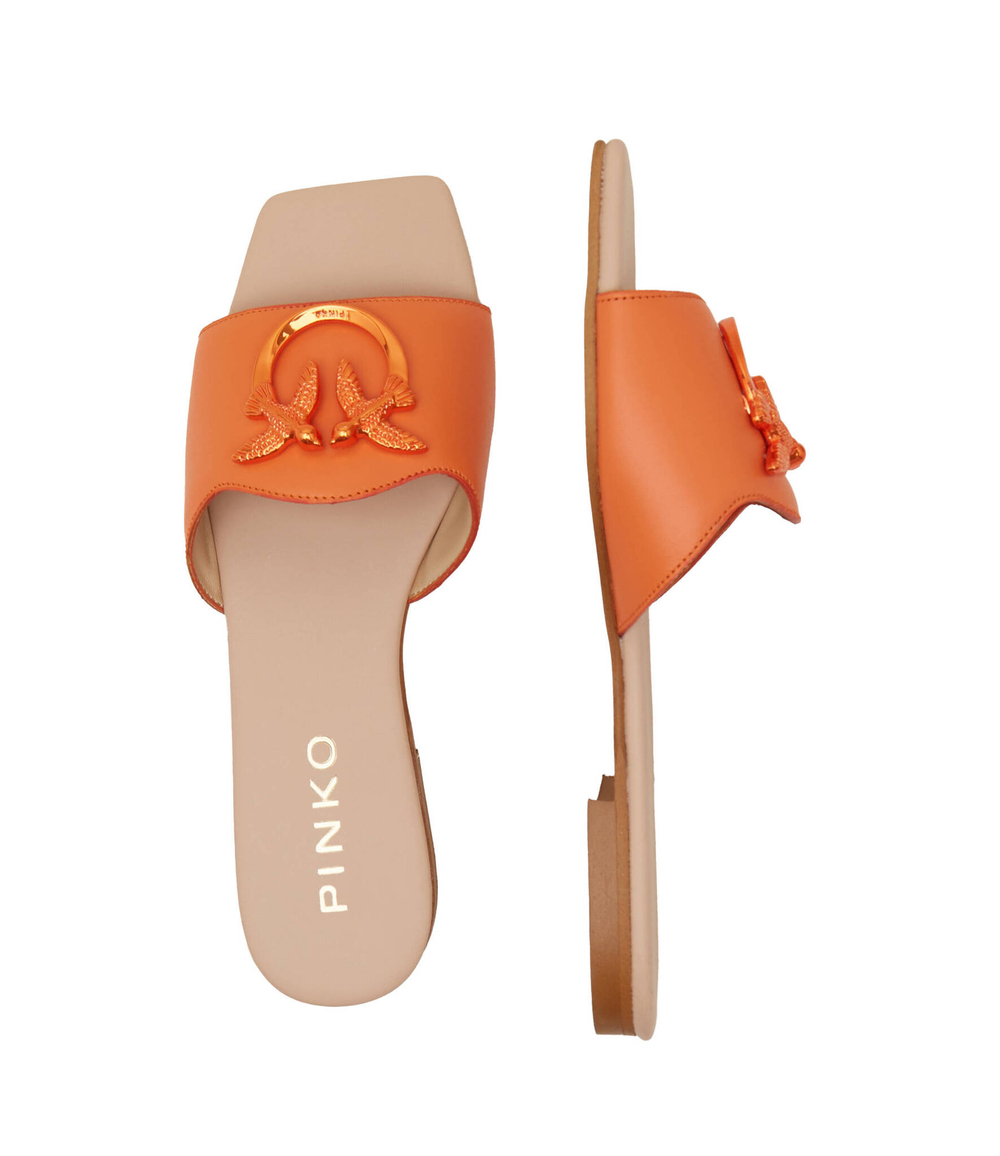 Шлепанцы кожаные marli 01 calf Pinko - оранжевый(SD0063 P001)