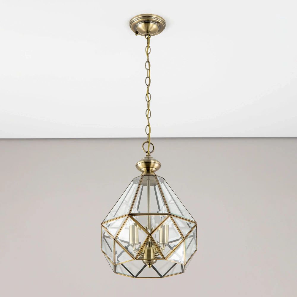 Citilux Витра-1 CL442130 Люстра подвесная витражная Бронза