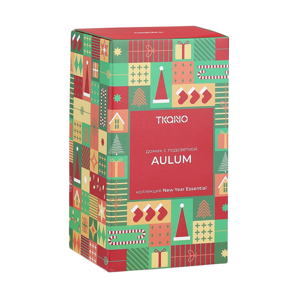 Домик с подсветкой Aulum из коллекции New Year Essential, 16 см