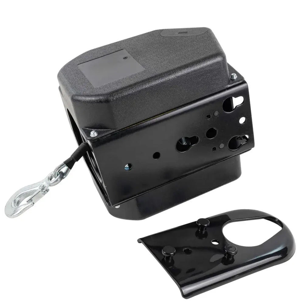 Лебедка электрическая автомобильная 12В, 300W, 900кг (крепление за ''фаркоп'', стальной трос-10м) Forsage F-TRC9202 BIG