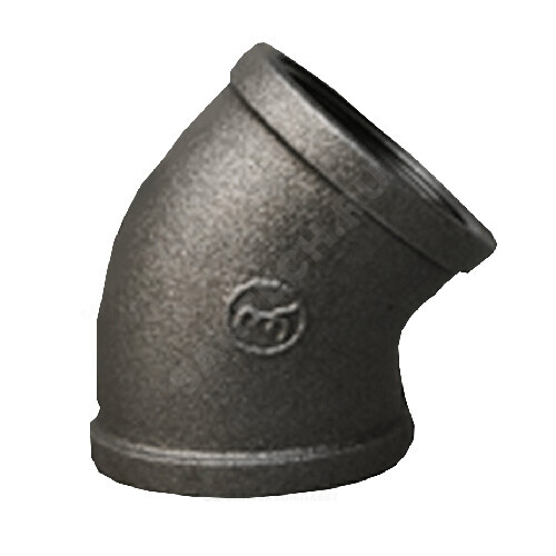 Угольник чугун Ду 32 (1 1/4") ВР/ВР 45гр Fittex PLUS