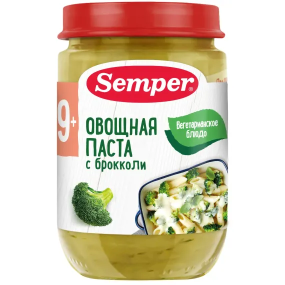 Пюре Semper брокколи 190г с 9месяцев