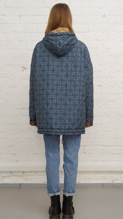 Двусторонняя куртка "Кормление птиц", по мотивам средневековой шпалеры 15 века