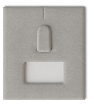 Вкладыш 03/наклонный/для кольца/язычок/окошко для бирки/прорезь для нитки