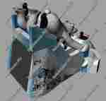 Большой надувной батут-горка "Мишка на севере"