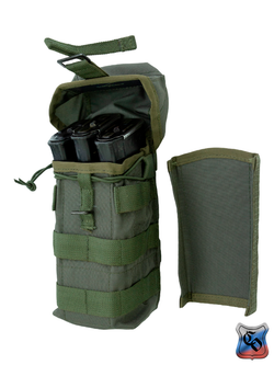 Подсумок SSO АК 2 MOLLE с бесшумной застёжкой и утяжкой. Олива