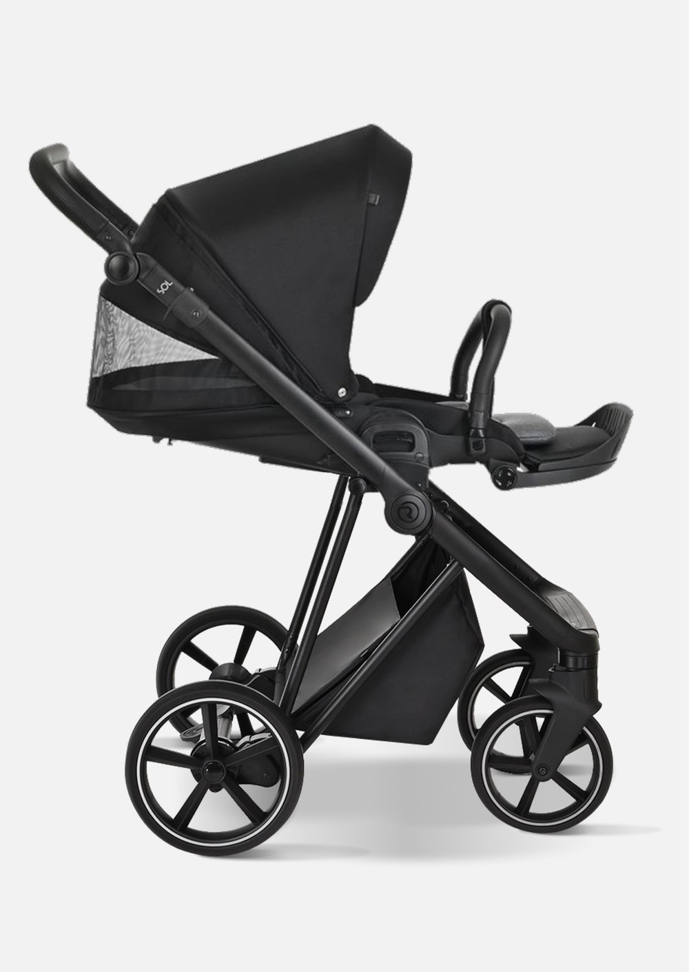 Roan Коляска 2 в 1 Sol Raven Black