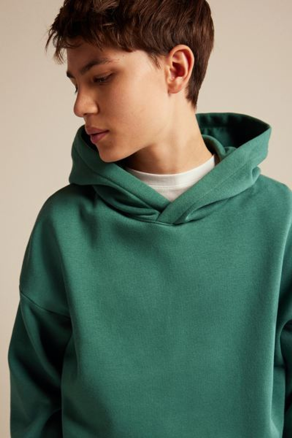 H&M Толстовка с капюшоном, зеленый