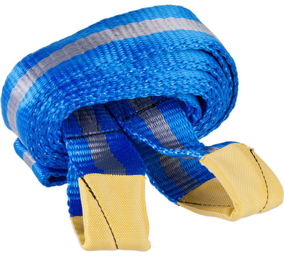 ЗУБР 2 петли, 7 т, ширина ленты 60 мм, длина 5 м, буксировочный трос (61216-7)