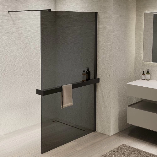 Душевая перегородка Vincea Walk-In VSW-1HR120CGB 120x200 профиль черный/стекло тонированное