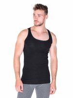 Майка мужская Double Rib черный